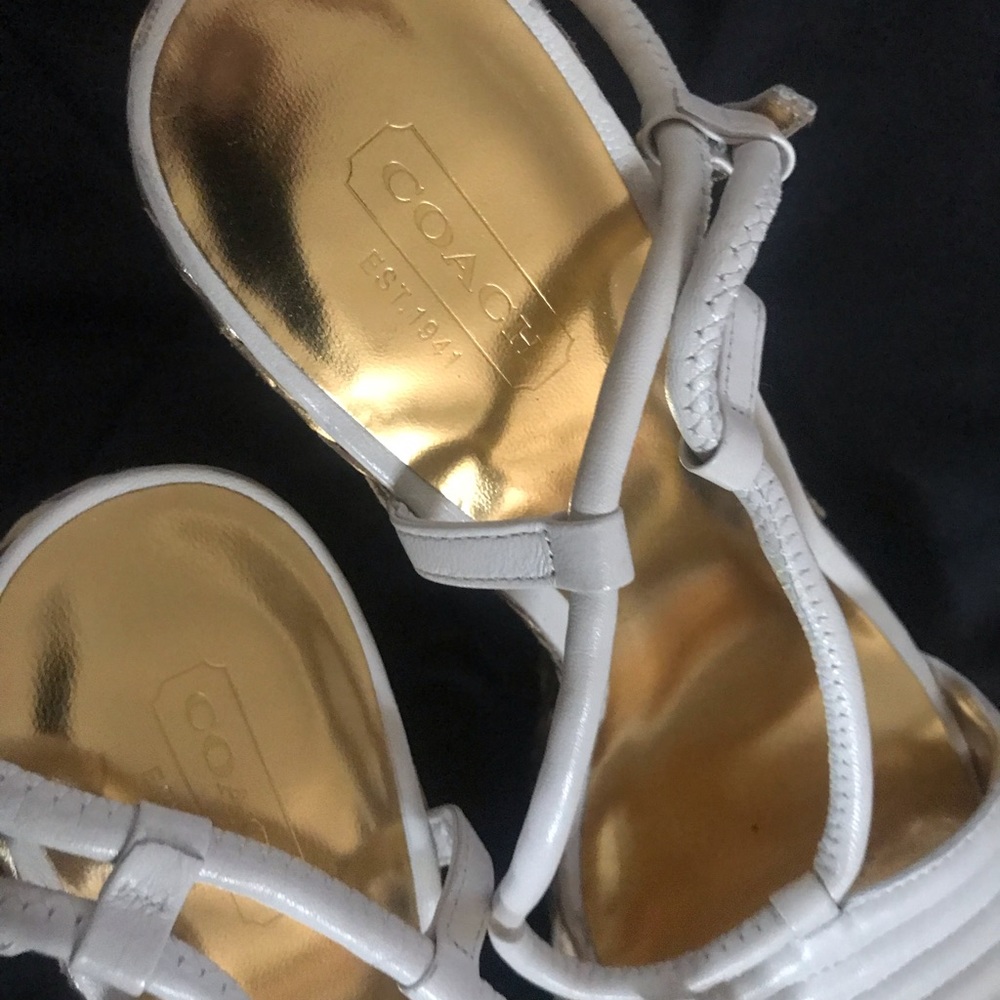 Coach gold wedges - Picture 2 of 4